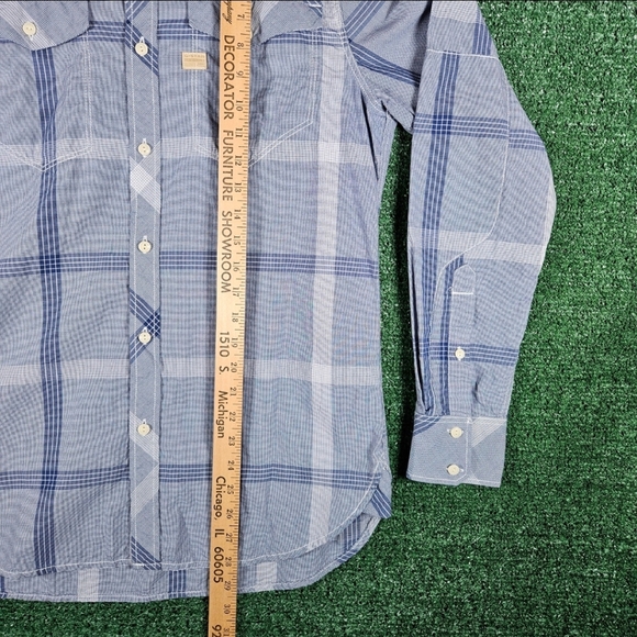 G-Star Raw Originals Plaid Button Down Dress Shirt / Mens Size Large - Picture 4 of 13